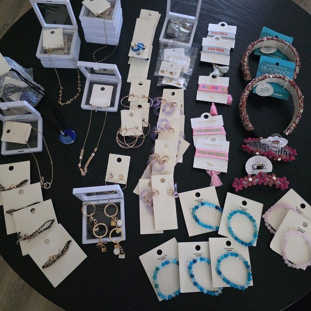 Reseller Jewelry Lot 65 Pieces New Boutique Jewelry Accessories Bundle
